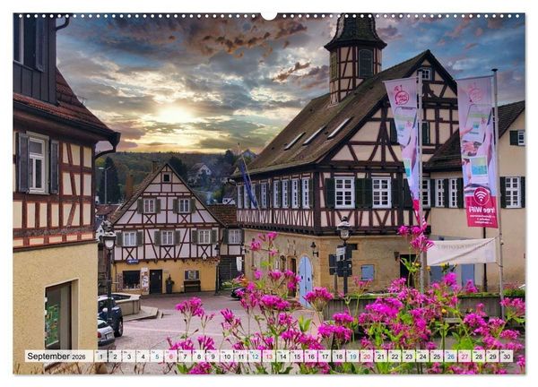 Produktbild: Rund um T&uuml;bingen und Sch&ouml;nbuch (hochwertiger Premium Wandkalender 2026 DIN A2 quer), Kunstdruck in Hochglanz
