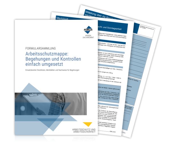 Produktbild: Arbeitsschutzmappe: Begehungen und Kontrollen einfach umgesetzt