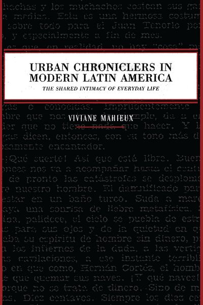 Produktbild: Mahieux, V: Urban Chroniclers in Modern La