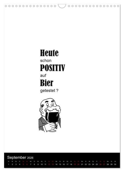 Produktbild: SPRUCH-Beutel voller Spr&uuml;che rund ums TRINKEN (Wandkalender 2026 DIN A3 hoch), CALVENDO Monatskalender