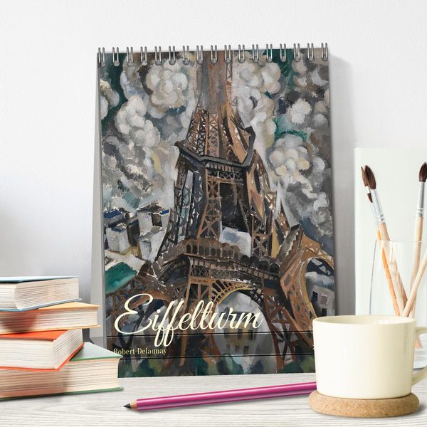 Produktbild: Eiffelturm - Robert Delaunay (Tischkalender 2026 DIN A5 hoch), CALVENDO Monatskalender