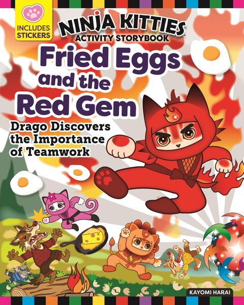 Produktbild: Ninja Kitties Fried Eggs and the Red Gem Activity Storybook