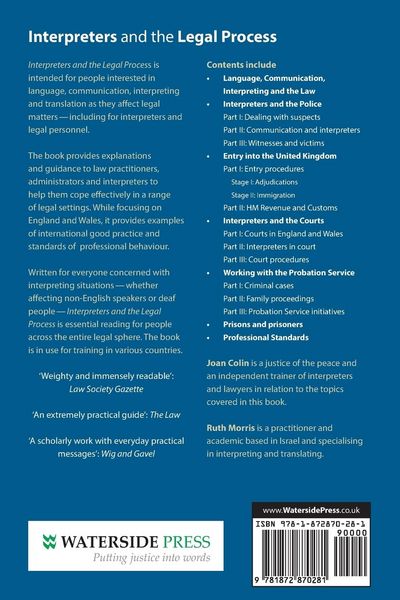 Produktbild: Interpreters and the Legal Process