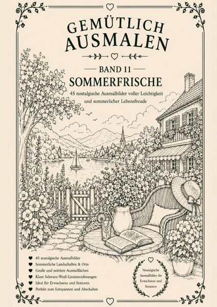 Produktbild: Gem&uuml;tlich ausmalen / Gem&uuml;tlich ausmalen - Sommerfrische