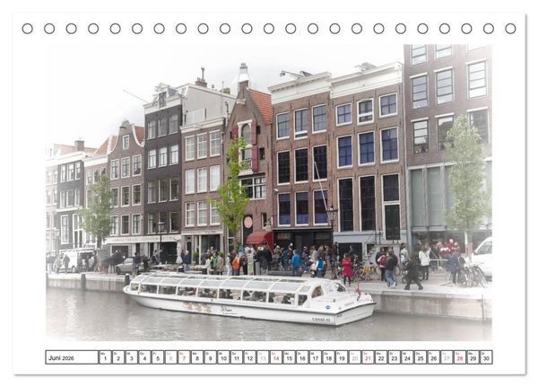 Produktbild: AMSTERDAM Erinnerungen (Tischkalender 2026 DIN A5 quer), CALVENDO Monatskalender