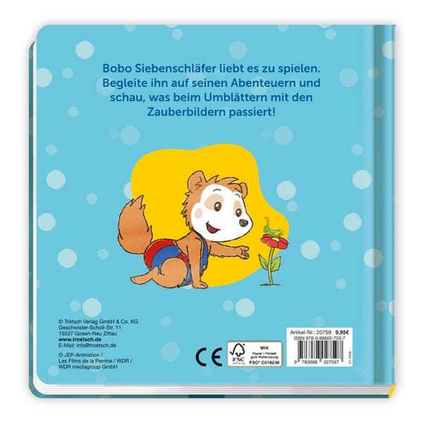 Produktbild: TR&Ouml;TSCH - Bobo Siebenschl&auml;fer Zauberbilder-Buch| Ab 18 Monate