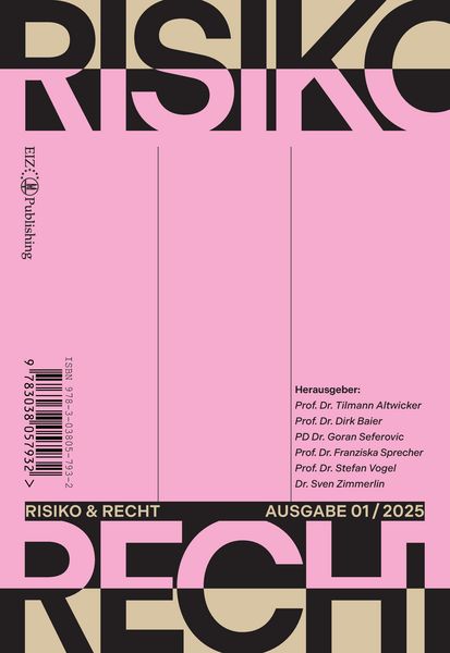 Produktbild: Risiko & Recht 01/2025