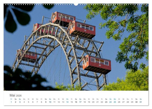 Produktbild: Traumhaftes Wien 2026 (hochwertiger Premium Wandkalender 2026 DIN A2 quer), Kunstdruck in Hochglanz