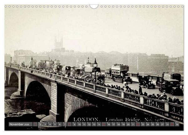 Produktbild: Sch&ouml;nes altes London in historischen Bildern (Wandkalender 2026 DIN A3 quer), CALVENDO Monatskalender