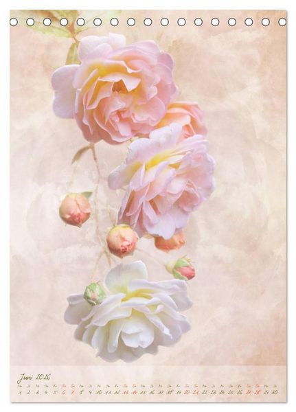 Produktbild: Vintage Flowers (Tischkalender 2026 DIN A5 hoch), CALVENDO Monatskalender