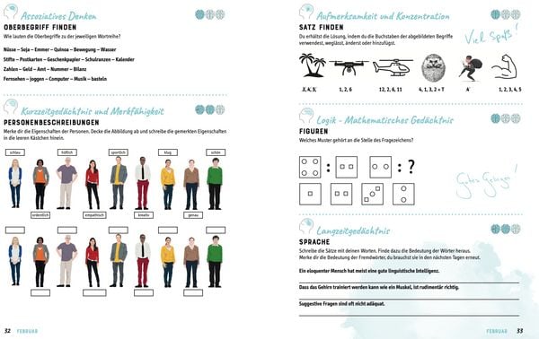 Produktbild: Gehirnjogging - 365 Strategien, R&auml;tsel und &Uuml;bungen f&uuml;r einen scharfen Verstand