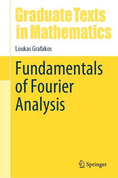 Produktbild: Fundamentals of Fourier Analysis