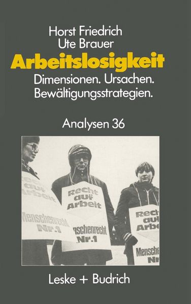 Produktbild: Arbeitslosigkeit - Dimensionen, Ursachen und Bew&auml;ltigungsstrategien