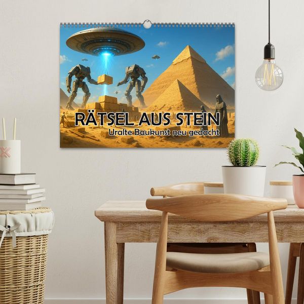 Produktbild: R&auml;tsel aus Stein - Uralte Baukunst neu gedacht (Wandkalender 2026 DIN A3 quer), CALVENDO Monatskalender