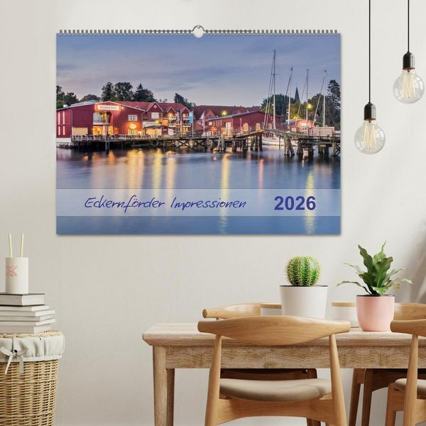 Produktbild: Eckernf&ouml;rder Impressionen (Wandkalender 2026 DIN A2 quer), CALVENDO Monatskalender