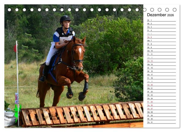 Produktbild: Mein Reitsport Kalender (Tischkalender 2026 DIN A5 quer), CALVENDO Monatskalender