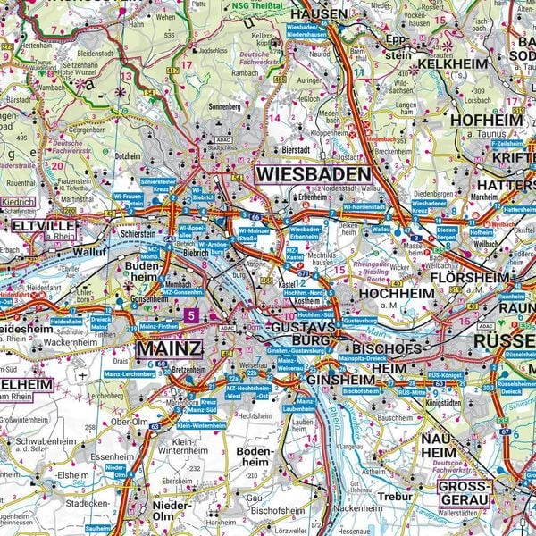 Produktbild: Freytag & berndt Stra&szlig;enkarte Eifel - Mosel - Hunsr&uuml;ck - Westerwald 1:150.000