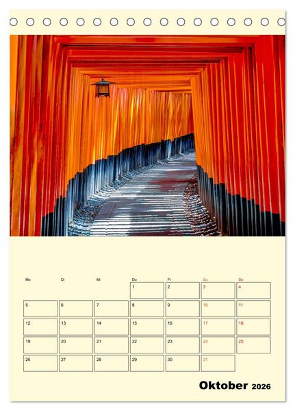 Produktbild: Japan - Hightech und viel Tradition (Tischkalender 2026 DIN A5 hoch), CALVENDO Monatskalender