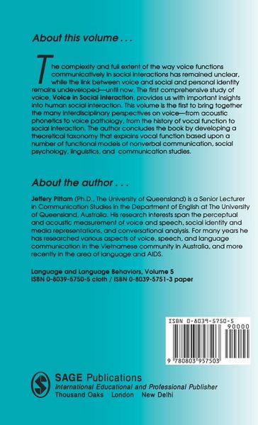 Produktbild: Voice in Social Interaction