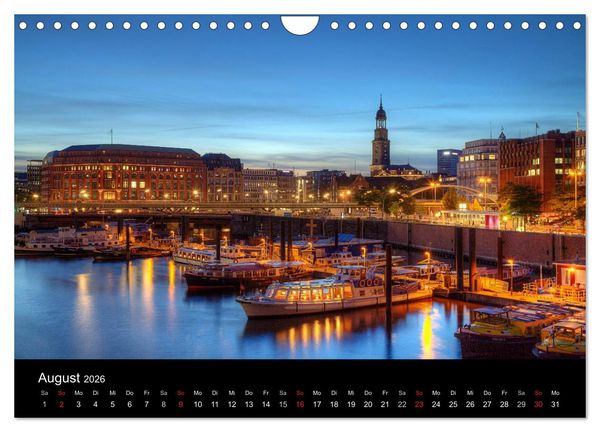 Produktbild: Hamburg (Wandkalender 2026 DIN A4 quer), CALVENDO Monatskalender