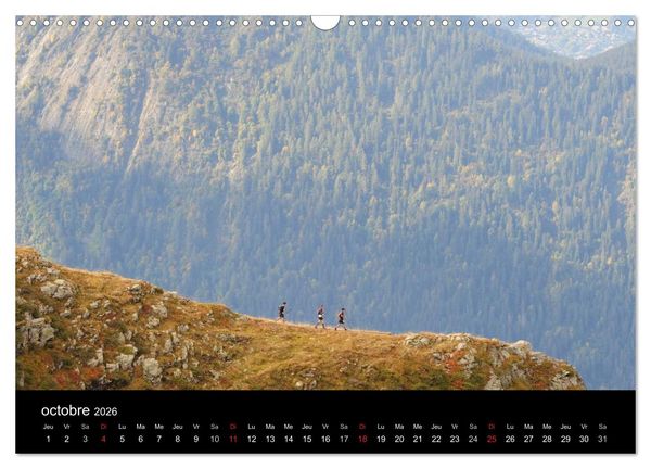 Produktbild: Trail Running De l'Envie &agrave; la Passion (Calendrier mural 2026 DIN A3 vertical), CALVENDO calendrier mensuel
