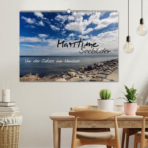 Produktbild: Maritime Seebilder - Von der Ostsee zur Nordsee (Wandkalender 2026 DIN A2 quer), CALVENDO Monatskalender