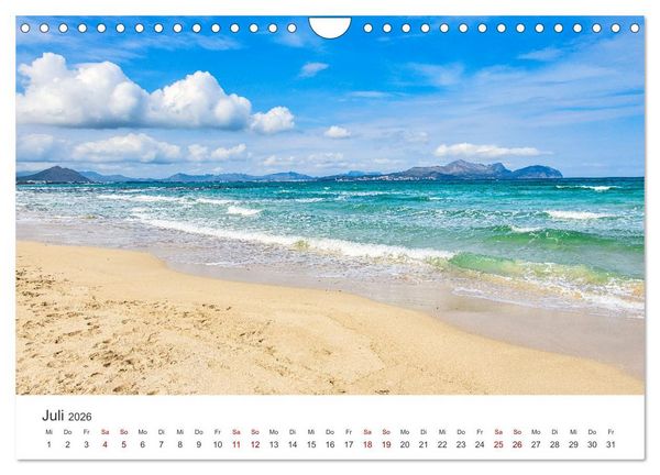 Produktbild: Mallorca Traumhafte Insel (Wandkalender 2026 DIN A4 quer), CALVENDO Monatskalender