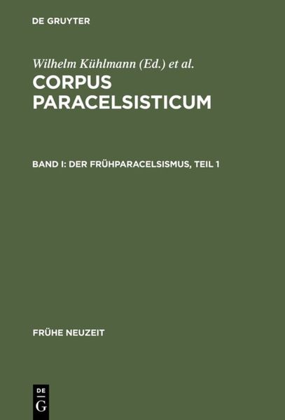 Produktbild: Der Fr&uuml;hparacelsismus / Teil 1