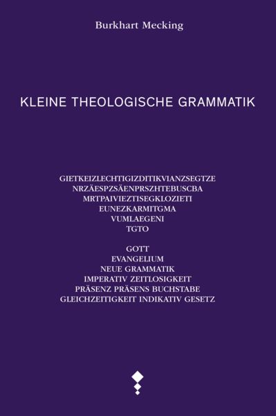 Produktbild: Kleine theologische Grammatik