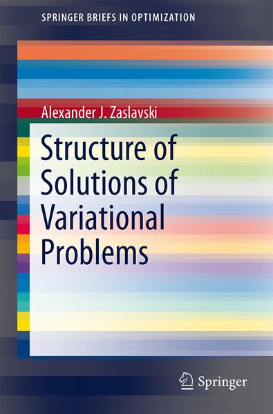 Produktbild: Structure of Solutions of Variational Problems
