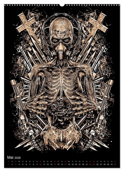 Produktbild: BLOODBOY/WAR ILLUSTRATION (Wandkalender 2026 DIN A2 hoch), CALVENDO Monatskalender