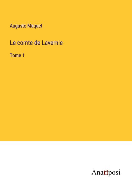 Produktbild: Le comte de Lavernie