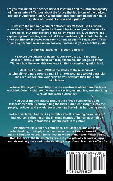 Produktbild: A Brief History of the Salem Witch Trials - Witchcraft Hysteria and Justice in 17th Century Massachusetts