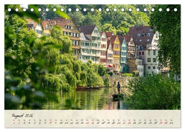 Produktbild: Lieblingsorte in und um T&uuml;bingen (Tischkalender 2026 DIN A5 quer), CALVENDO Monatskalender