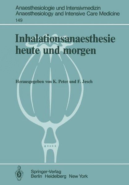Produktbild: Inhalationsanaesthesie heute und morgen