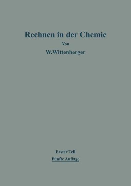 Produktbild: Rechnen in der Chemie