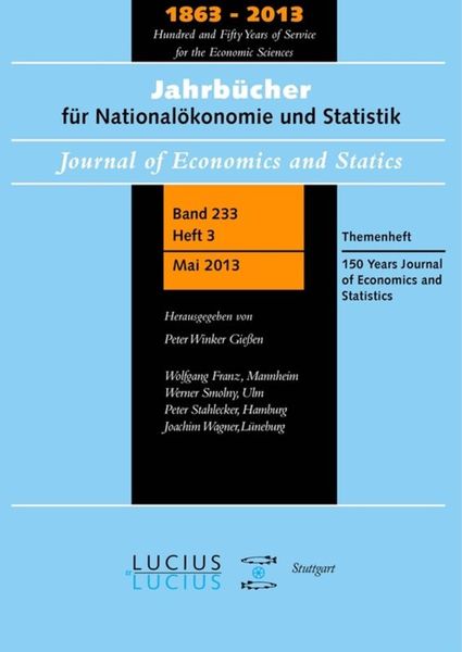 Produktbild: 150 Years Journal of Economics and Statistics