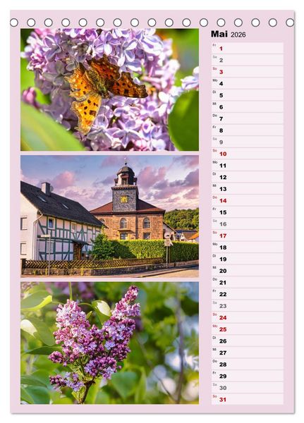 Produktbild: Hessisch Lichtenau (Tischkalender 2026 DIN A5 hoch), CALVENDO Monatskalender