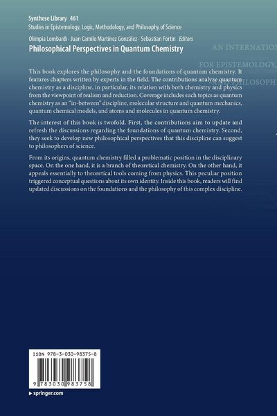 Produktbild: Philosophical Perspectives in Quantum Chemistry