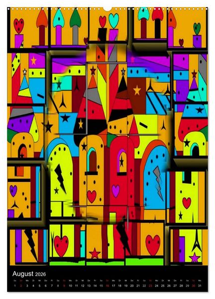 Produktbild: Pop ist auch eine ART von Nico Bielow (Wandkalender 2026 DIN A2 hoch), CALVENDO Monatskalender