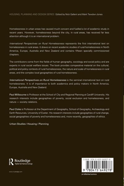 Produktbild: International Perspectives on Rural Homelessness