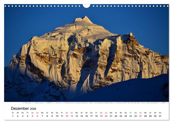 Produktbild: Solo Khumbu (Wandkalender 2026 DIN A3 quer), CALVENDO Monatskalender