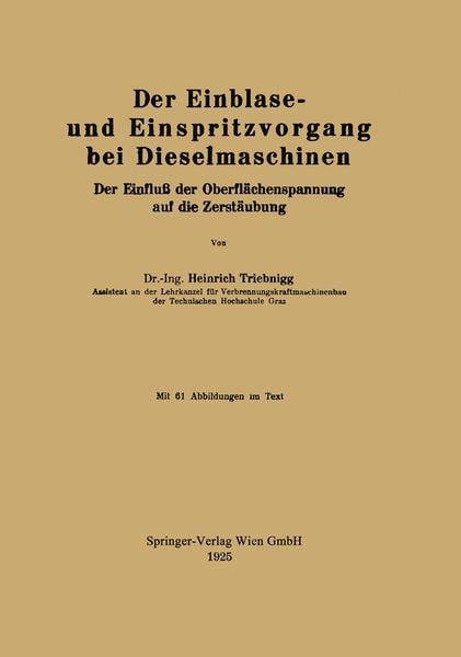 Produktbild: Der Einblase- und Einspritzvorgang bei Dieselmaschinen