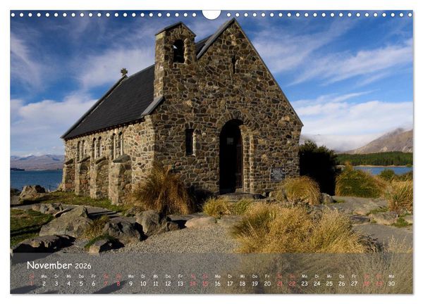 Produktbild: Neuseeland - Wo sich Himmel und Erde begegnen (Wandkalender 2026 DIN A3 quer), CALVENDO Monatskalender