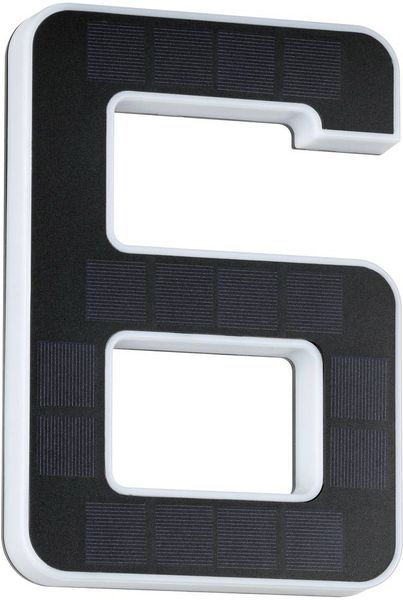 Produktbild: Paulmann 79847 Solar-Hausnummernleuchte 0.20W Warmwei&szlig; Schwarz