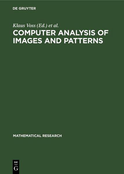 Produktbild: Computer Analysis of Images and Patterns