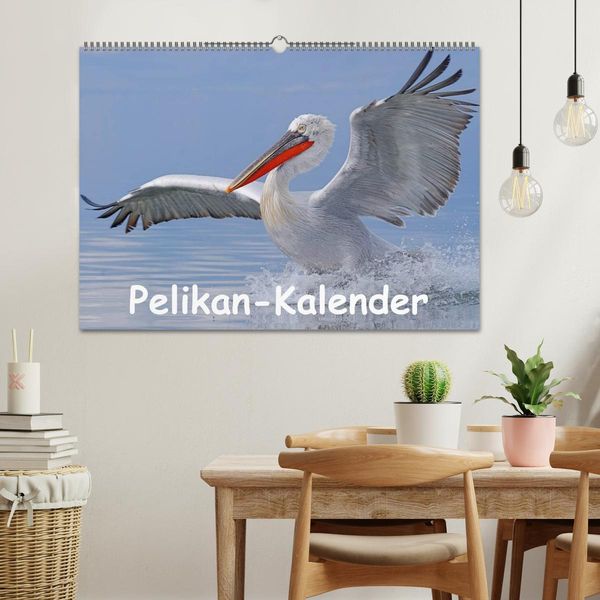 Produktbild: Pelikan-Kalender (Wandkalender 2026 DIN A2 quer), CALVENDO Monatskalender