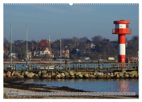 Produktbild: Eckernf&ouml;rde. Eichh&ouml;rnchen im Wappen - das Meer vor der T&uuml;r (Wandkalender 2026 DIN A2 quer), CALVENDO Monatskalender