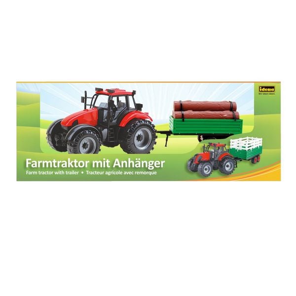 Produktbild: Idena Traktor mit Anh&auml;nger 8fach sortiert