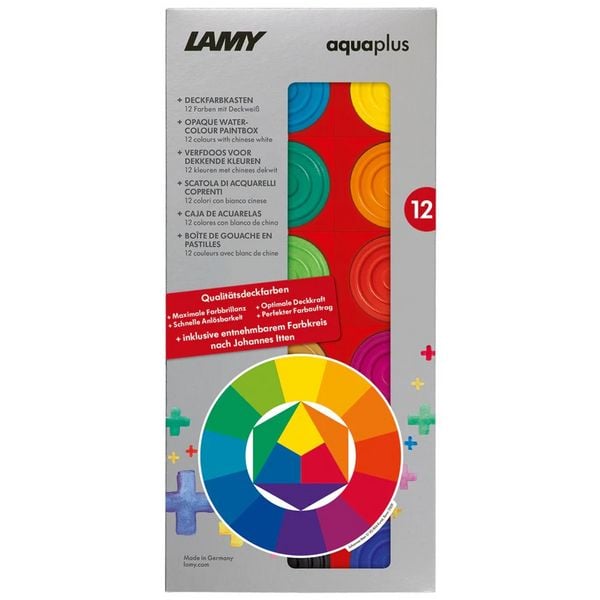 Produktbild: Deckfarbkasten LAMY aquaplus red 12Frb+